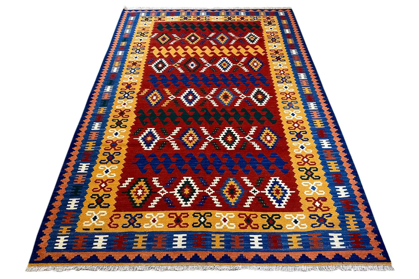 Kilim Qashqai - 307037 (249x167cm) - German Carpet Shop