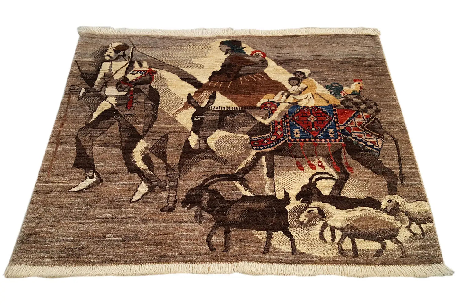 Qashqai Exklusiv 901601 - (78x77cm) - German Carpet Shop