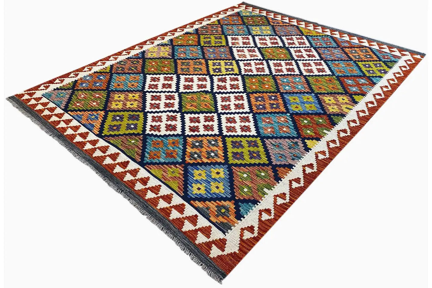 Kelim Afghan - (199x148 cm) - German Carpet Shop