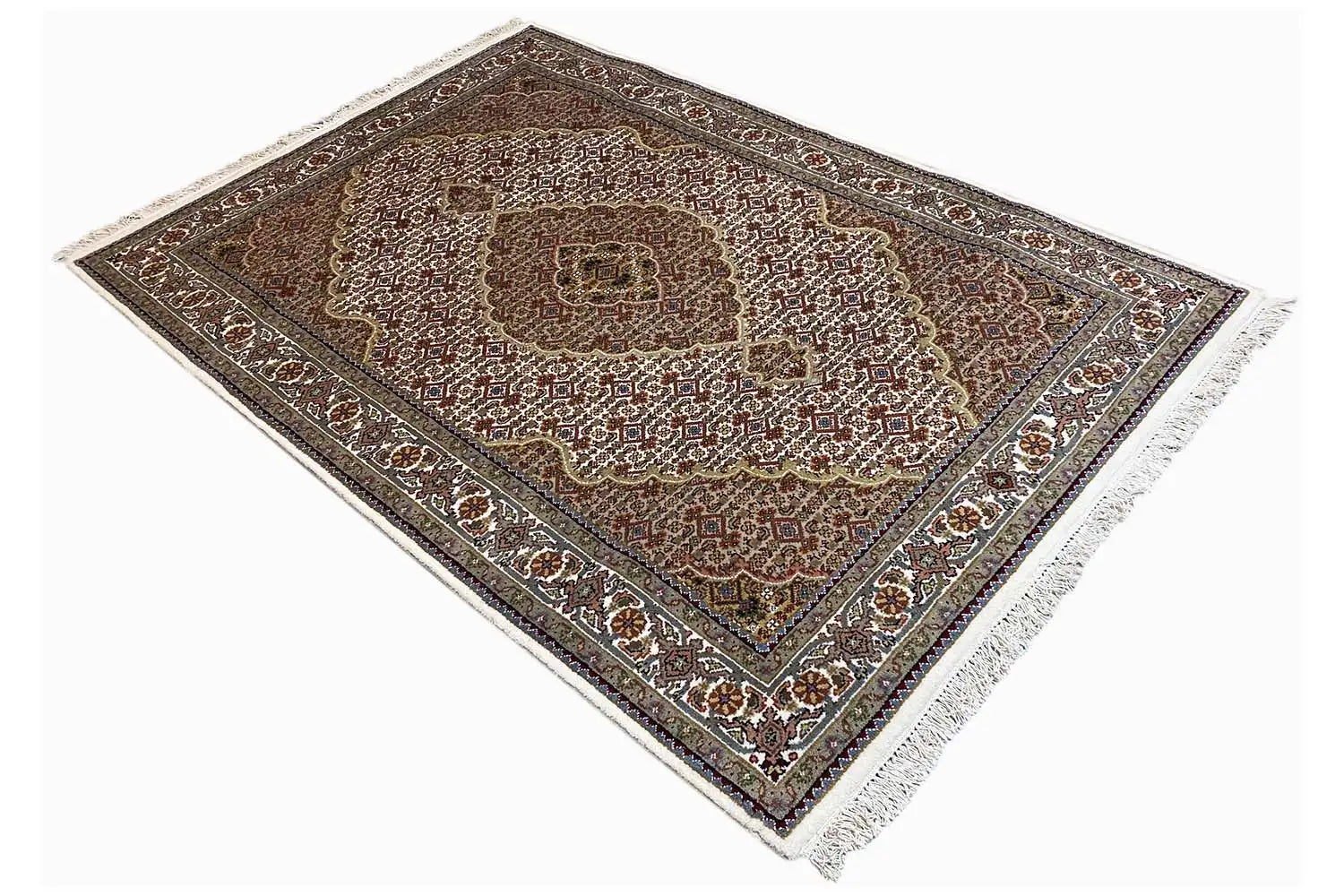 Indo Täbriz Teppich - (184x123cm) - German Carpet Shop
