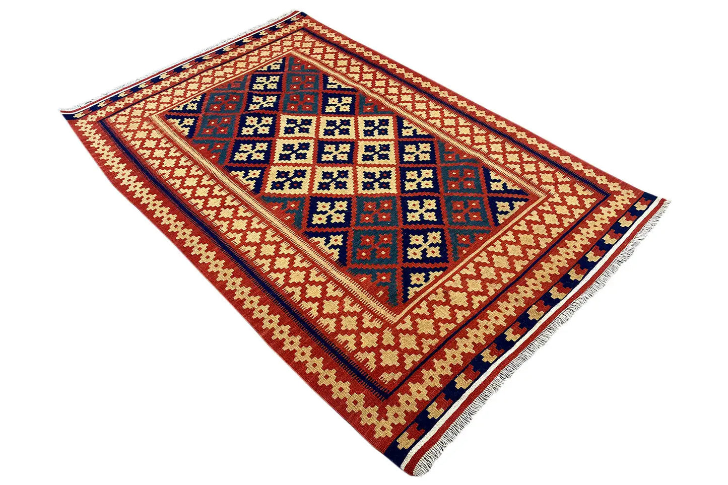 Kilim Qashqai - 301882 (185x123cm) - German Carpet Shop