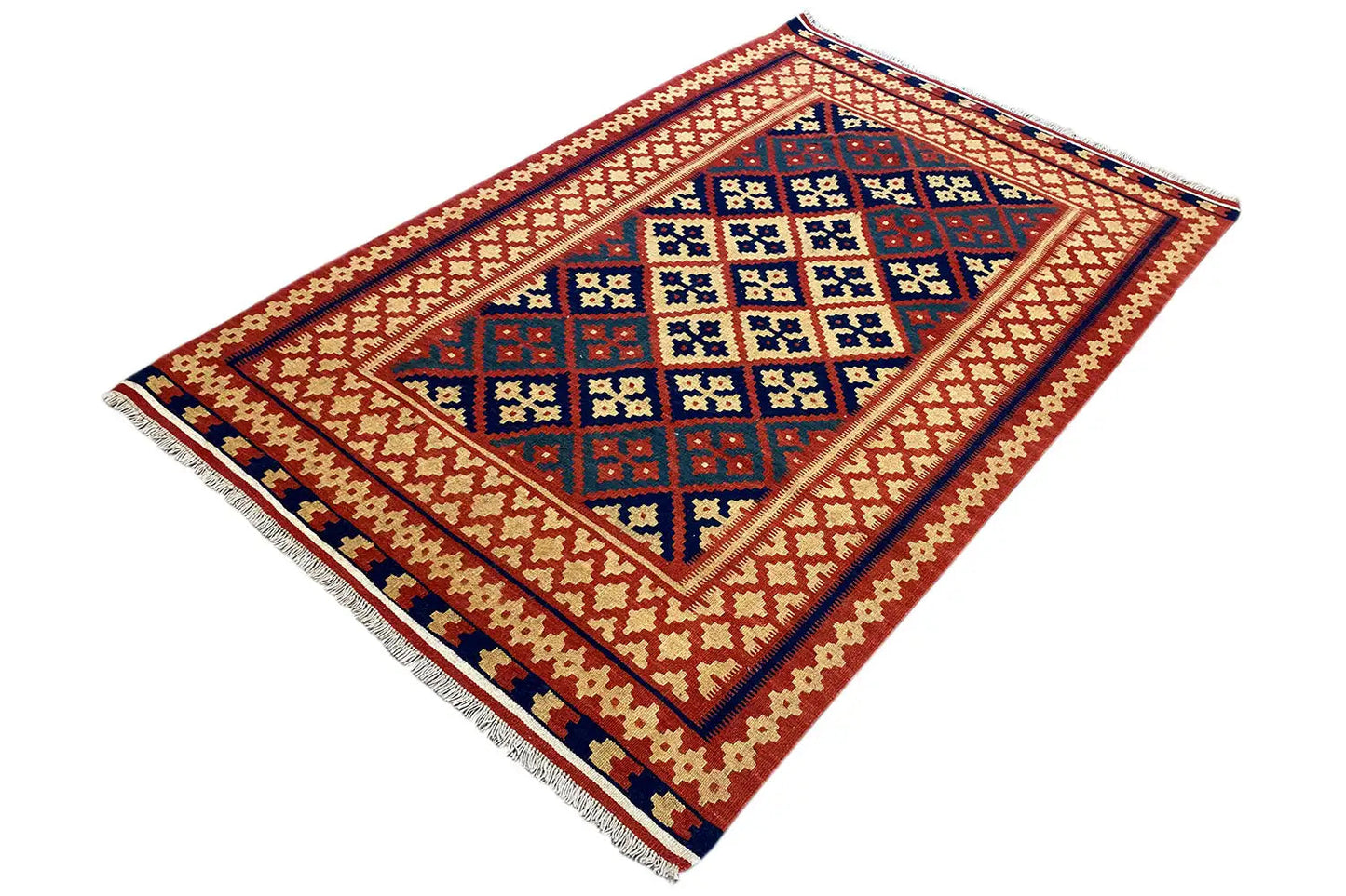 Kilim Qashqai - 301882 (185x123cm) - German Carpet Shop