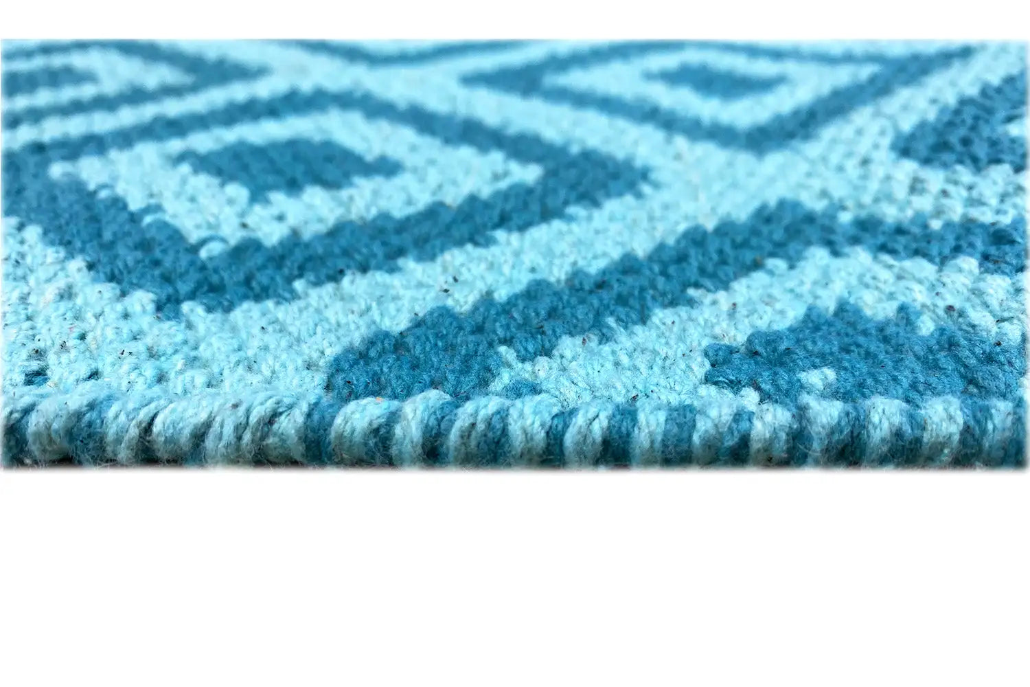 Moderner Kelim - Samak 04 Blue - German Carpet Shop