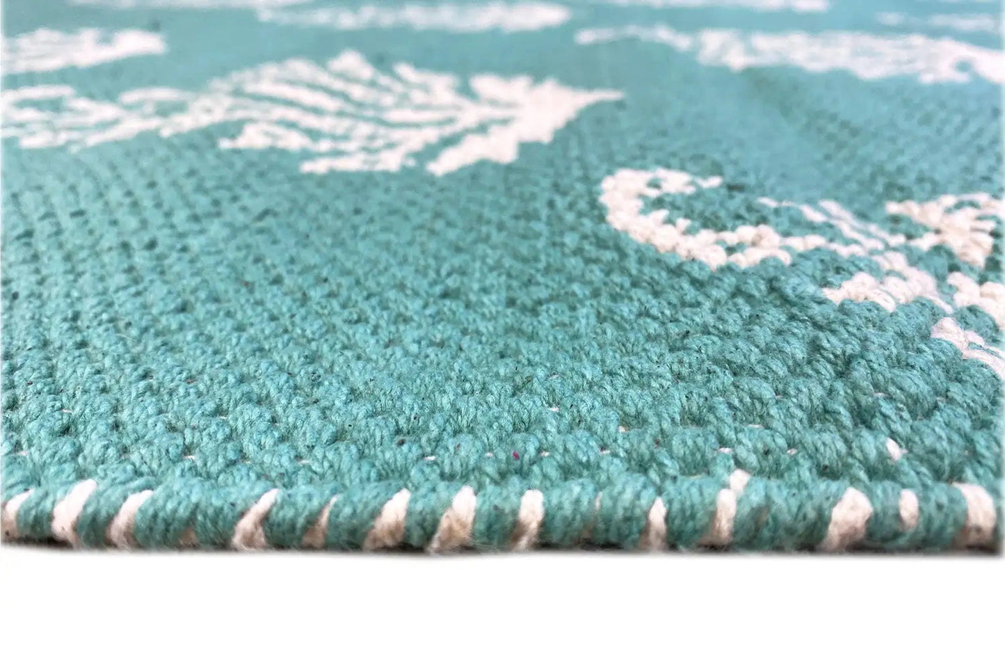 Moderne Kelim - Samak 06 Green - German Carpet Shop