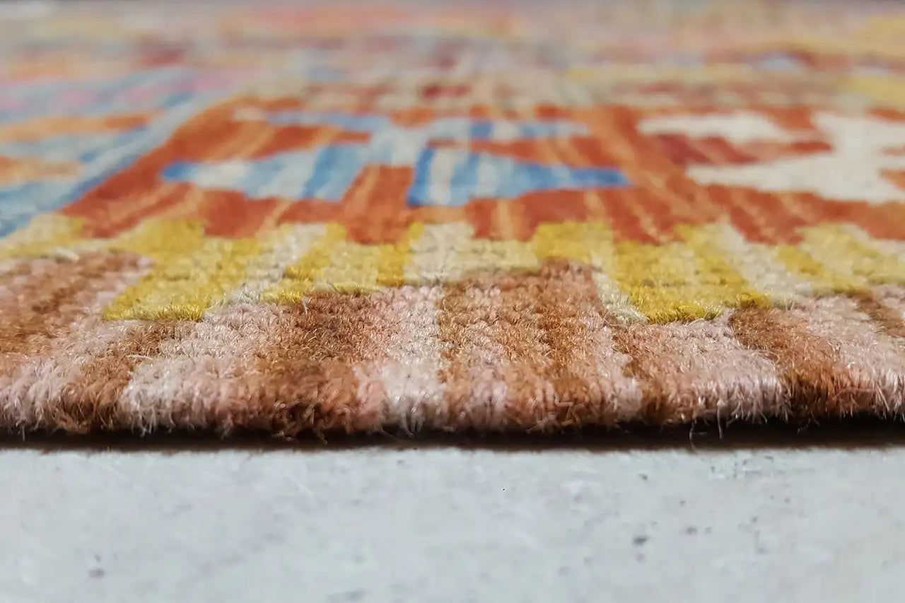 Kelim Afghan 4151 (146x112 cm) - Premium Kelim from German Carpet Shop - Just €99! Shop now at German Carpet Shop
