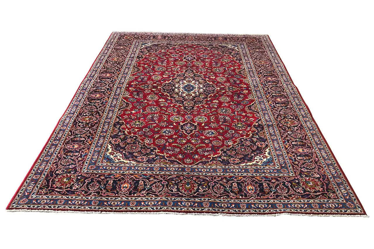 Keshan - Rot (307x206 cm) - German Carpet Shop