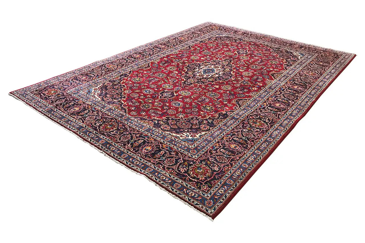 Keshan - Rot (307x206 cm) - German Carpet Shop