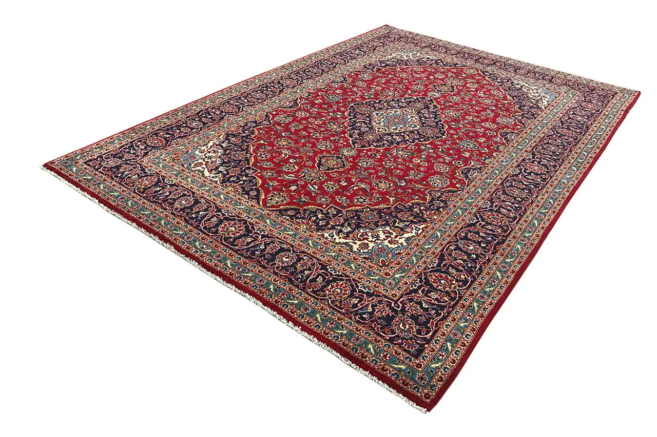 Keshan - Rot (353x247 cm) - German Carpet Shop