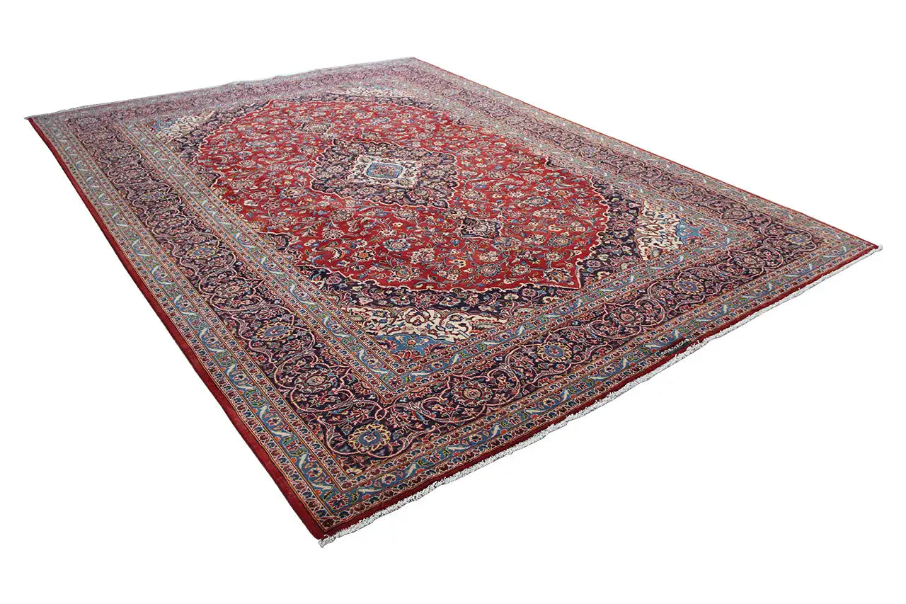 Keshan - Rot (409x302 cm) - German Carpet Shop