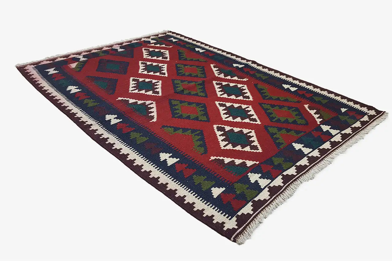 Kilim Qashqai - Multicolor 20PL 150x105 cm - German Carpet Shop
