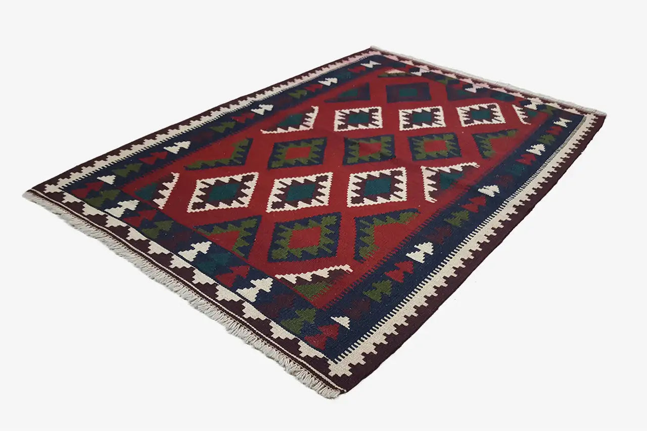 Kilim Qashqai - Multicolor 20PL 150x105 cm - German Carpet Shop