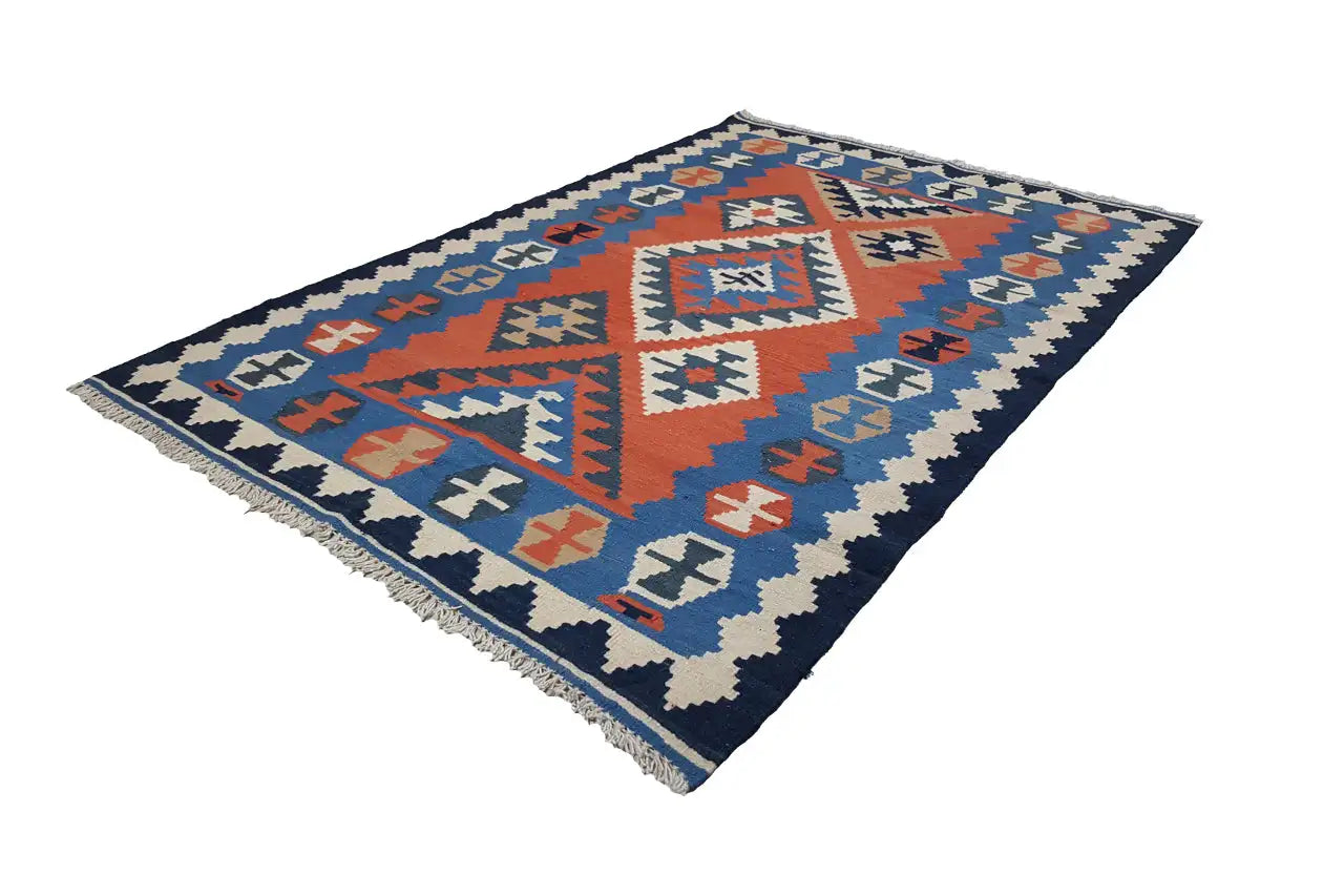 Kilim Qashqai  - 802425 (181x120 cm) - Premium Kelim from German Carpet Shop - Just €199! Shop now at German Carpet Shop
