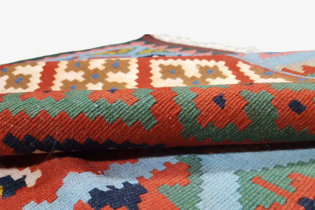 Kilim Qashqai - Multicolor 9PL 151x106 cm - German Carpet Shop