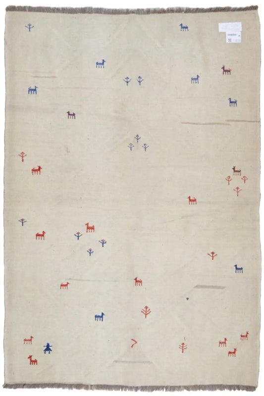 Kilim Qashqai - 13156 (201x158 cm) - Premium Kelim from German Carpet Shop - Just €286! Shop now at German Carpet Shop