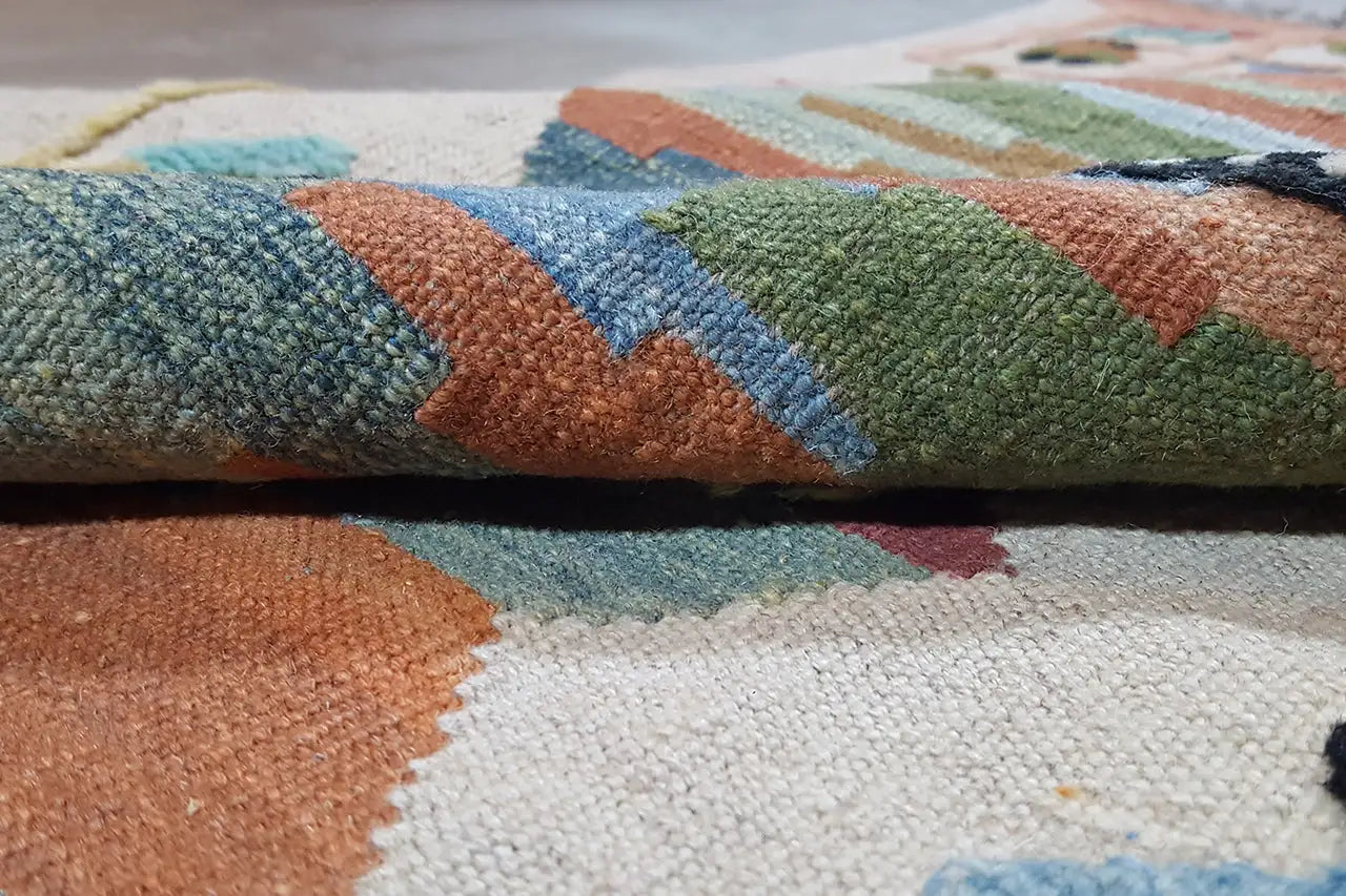 Kilim Qashqai  - 800600 (193x87 cm) - Premium Kelim from German Carpet Shop - Just €249! Shop now at German Carpet Shop