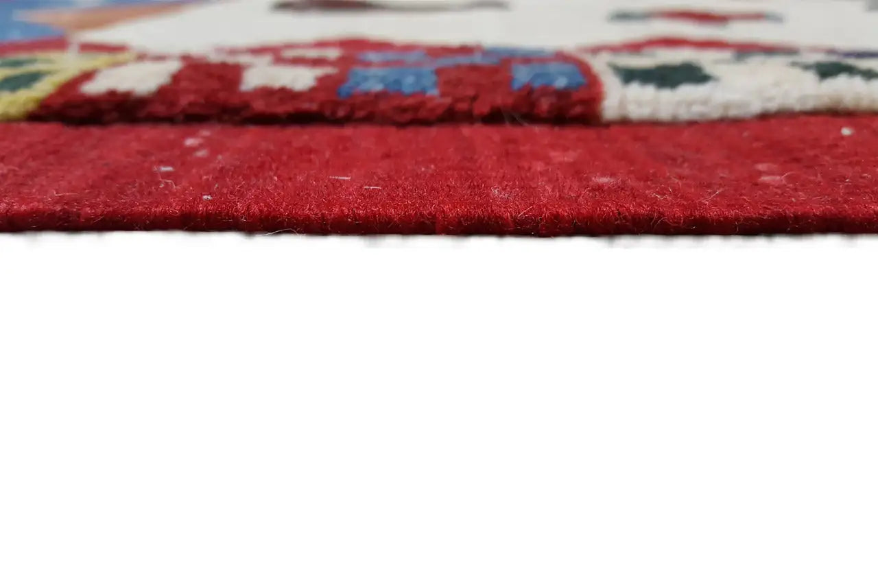 Kilim Qashqai - 906611 (112x80 cm) - Premium Kelim from German Carpet Shop - Just €149! Shop now at German Carpet Shop