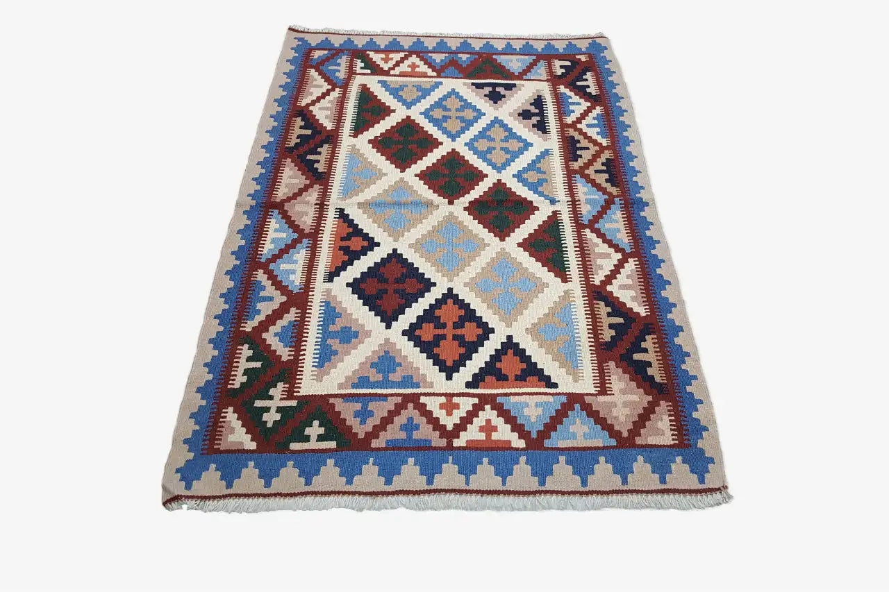 Kilim Qashqai - Multicolor 2PL 145x98 cm - German Carpet Shop