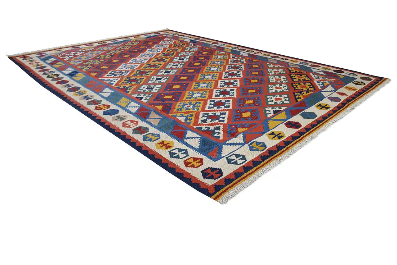 Kilim Qashqai - 307036 (249x180cm) - German Carpet Shop