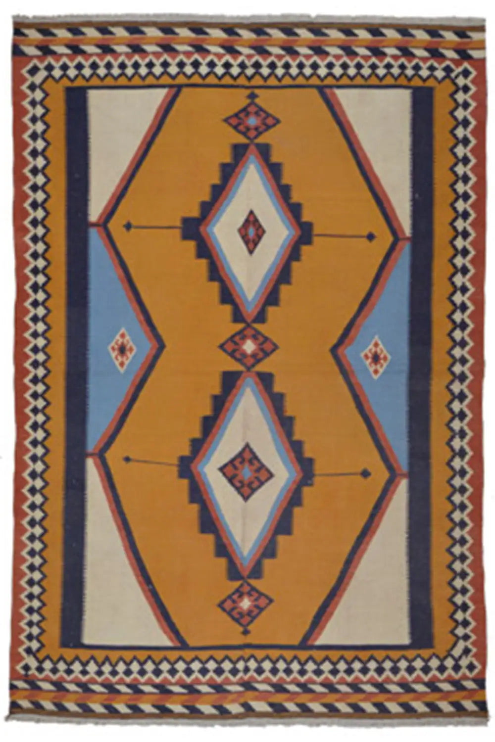 Kilim Qashqai - 802426 (238x160cm) - German Carpet Shop