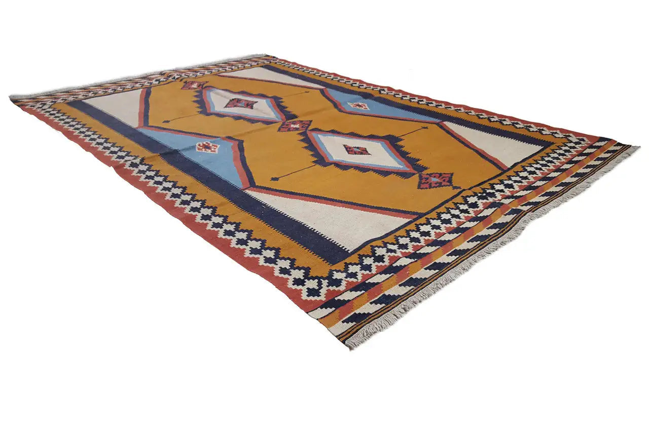Kilim Qashqai - 802426 (238x160cm) - German Carpet Shop