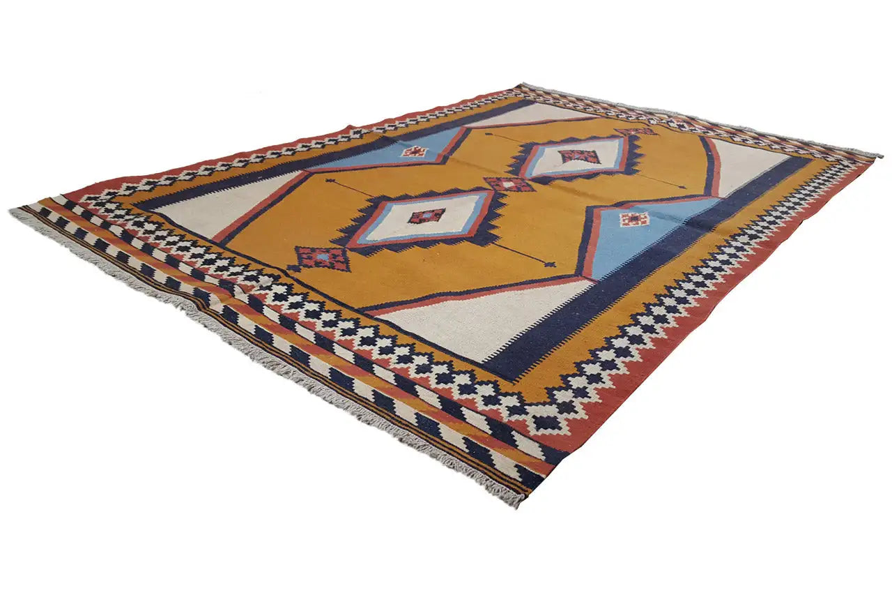 Kilim Qashqai - 802426 (238x160cm) - German Carpet Shop