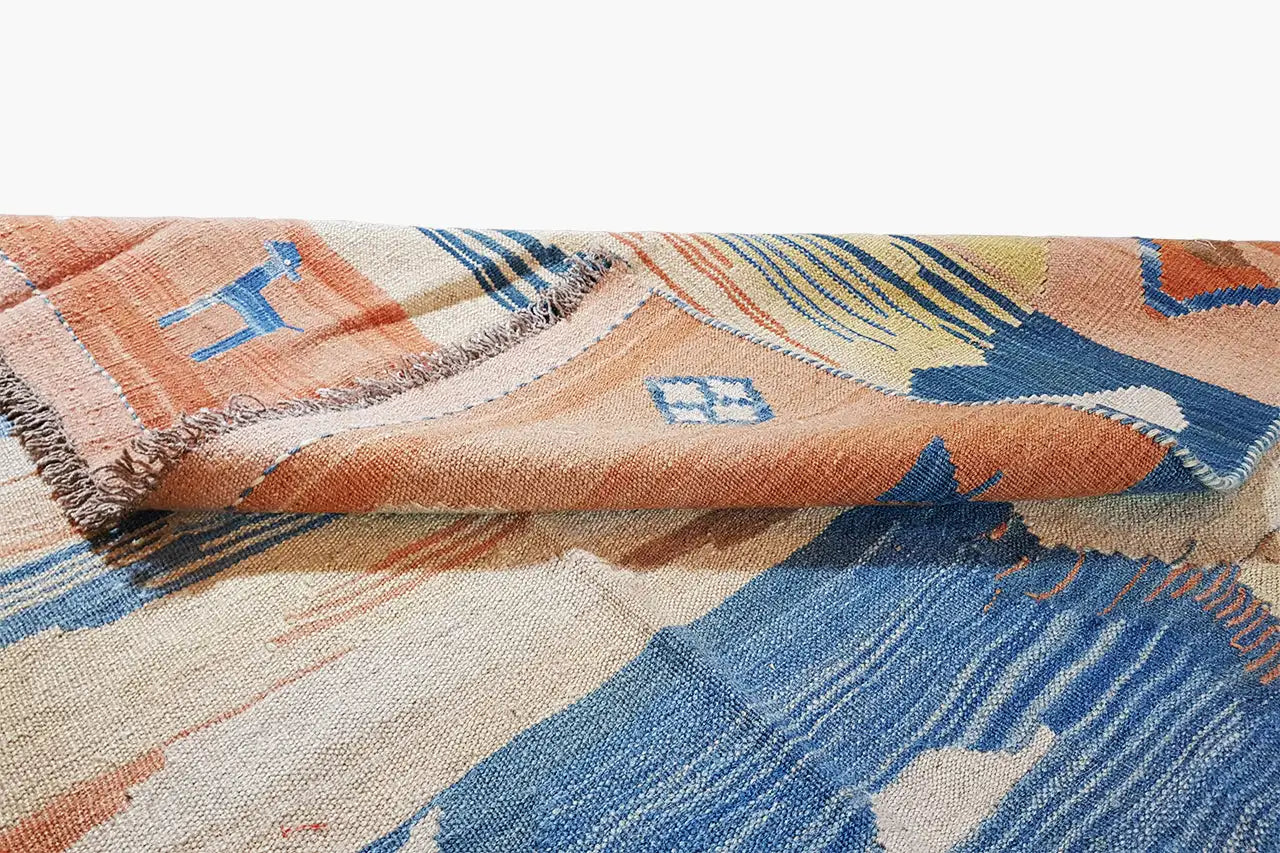 Kilim Qashqai  - 804915 (214x146 cm) - Premium Kelim from German Carpet Shop - Just €439! Shop now at German Carpet Shop