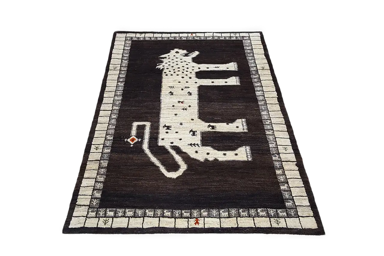Löwen Gabbeh (176x124 cm) - German Carpet Shop