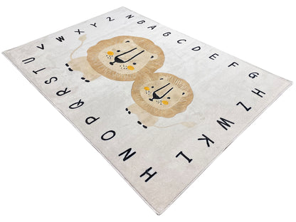 Kinderteppich „Löwe“, Beige, 140x200 cm
