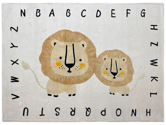 Kinderteppich „Löwe“, Beige, 140x200 cm