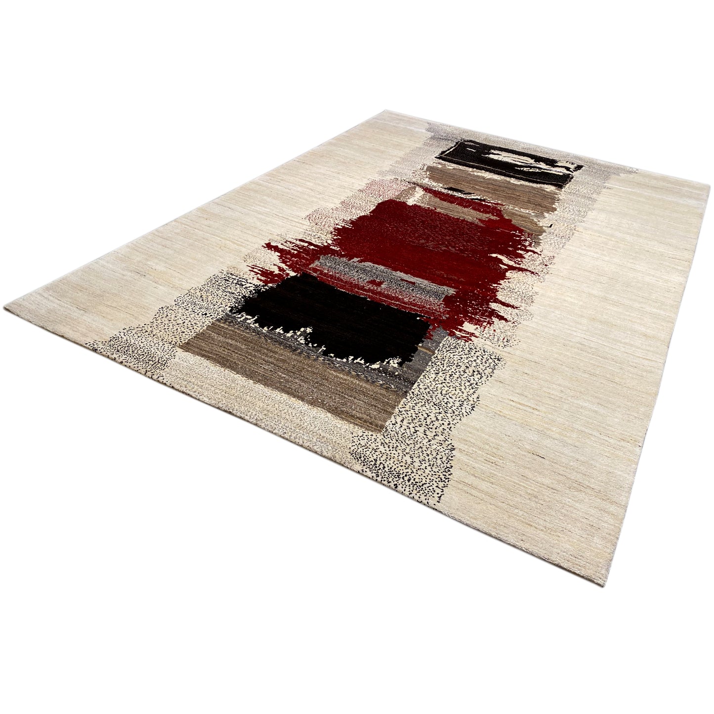 Gabbeh Exklusiver Teppich Rot 338x245 cm - German Carpet Shop