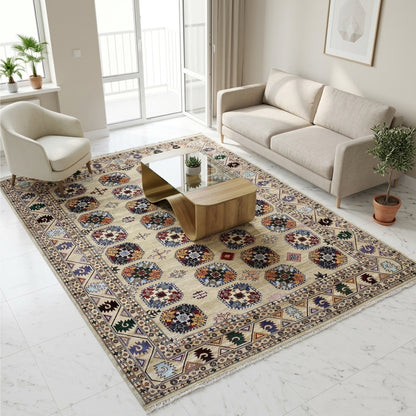 Indo Afghan Teppich - 302x247 cm