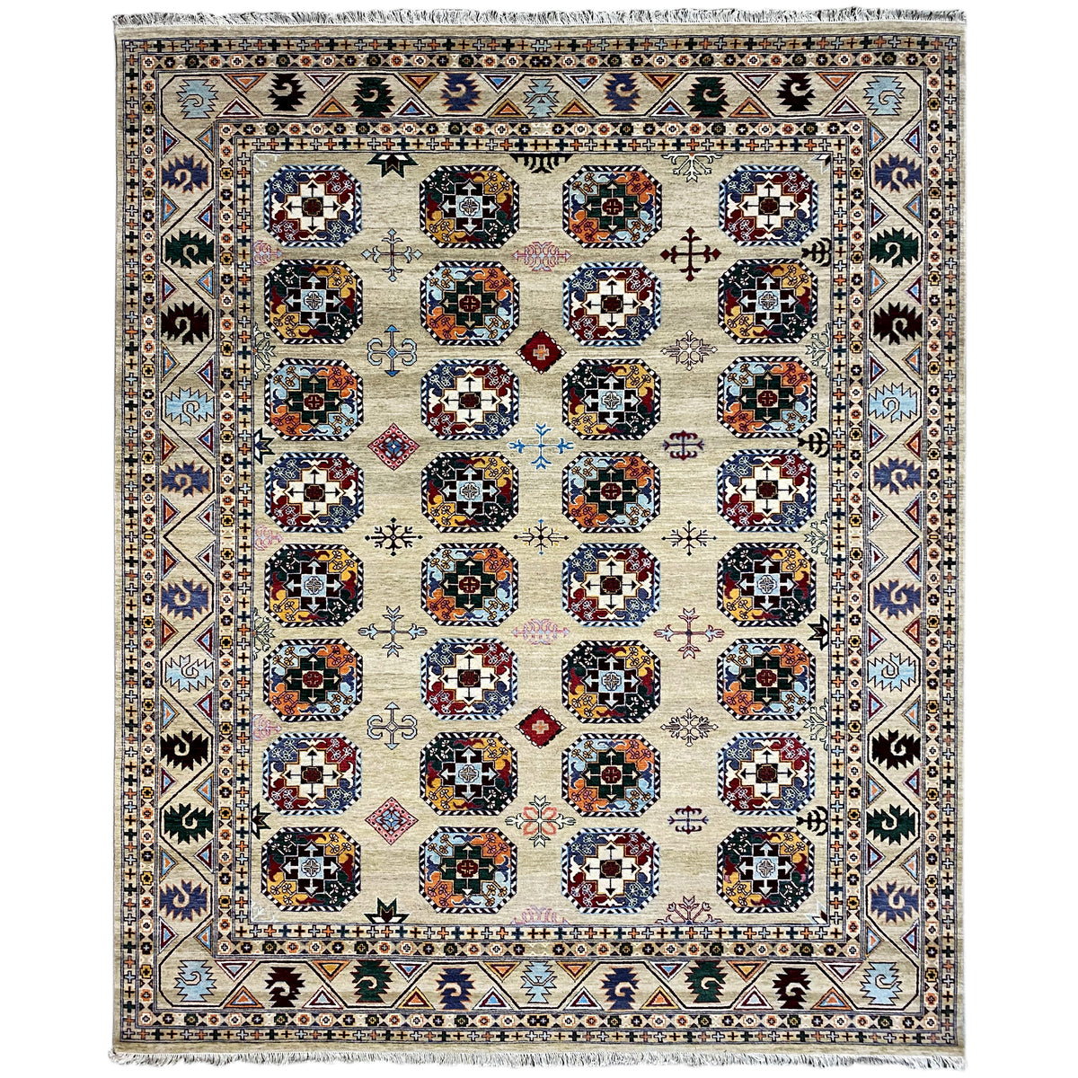 Indo Afghan Teppich - 302x247 cm