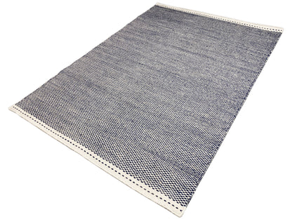 Marineblau Kelim Teppich - 160x230 cm