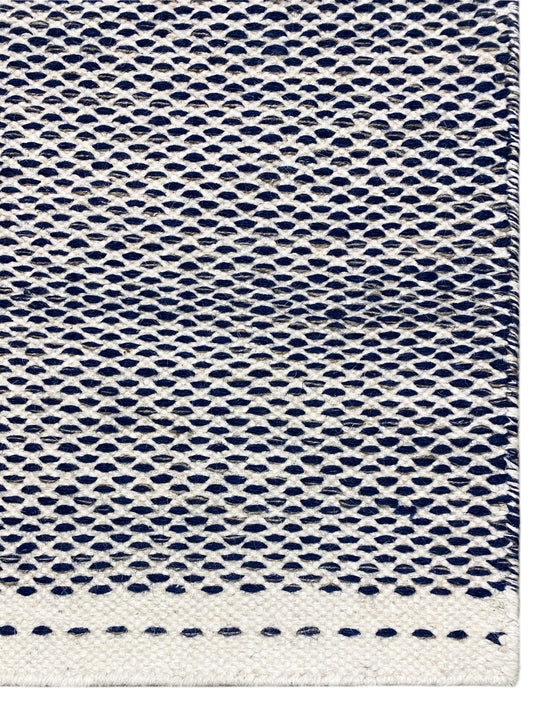 Marineblau Kelim Teppich - 160x230 cm