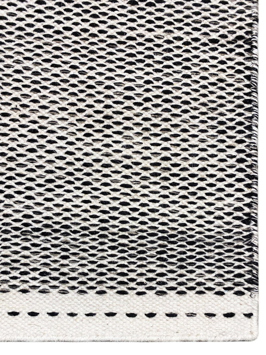 Schwarz Kelim Teppich - 160x230 cm