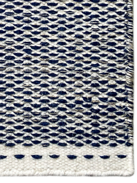 Blau Kelim Teppich - 60x90 cm