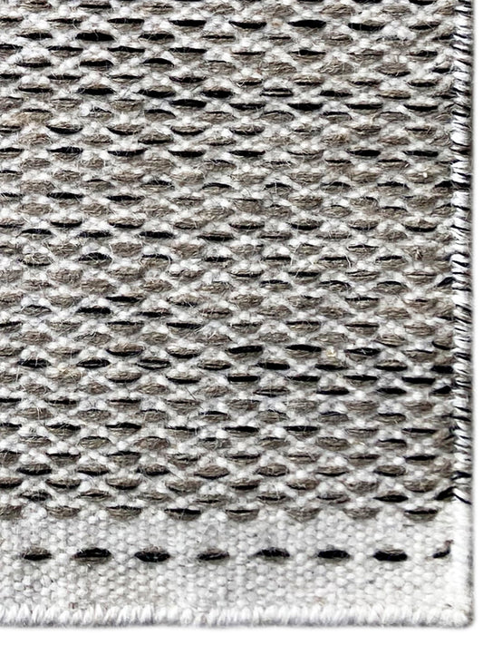 Kelim Teppich Grau- 60x90 cm