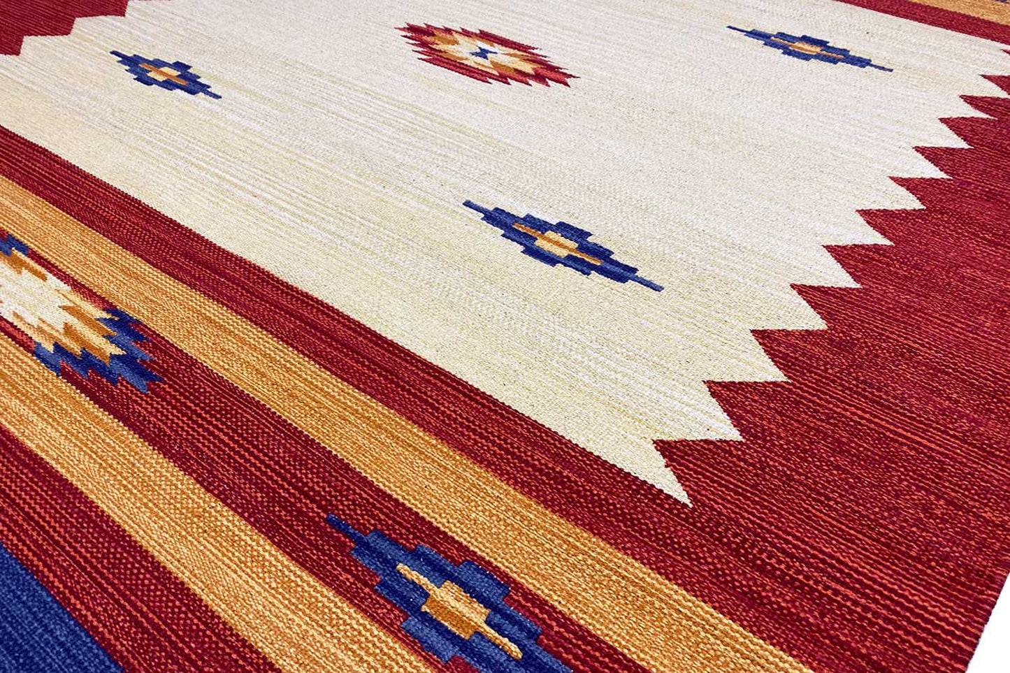  Moderner Kelim Teppich - Samak (140X200 cm) - Premium Teppich from German Carpet Shop - Just €89! Shop now at German Carpet Shop