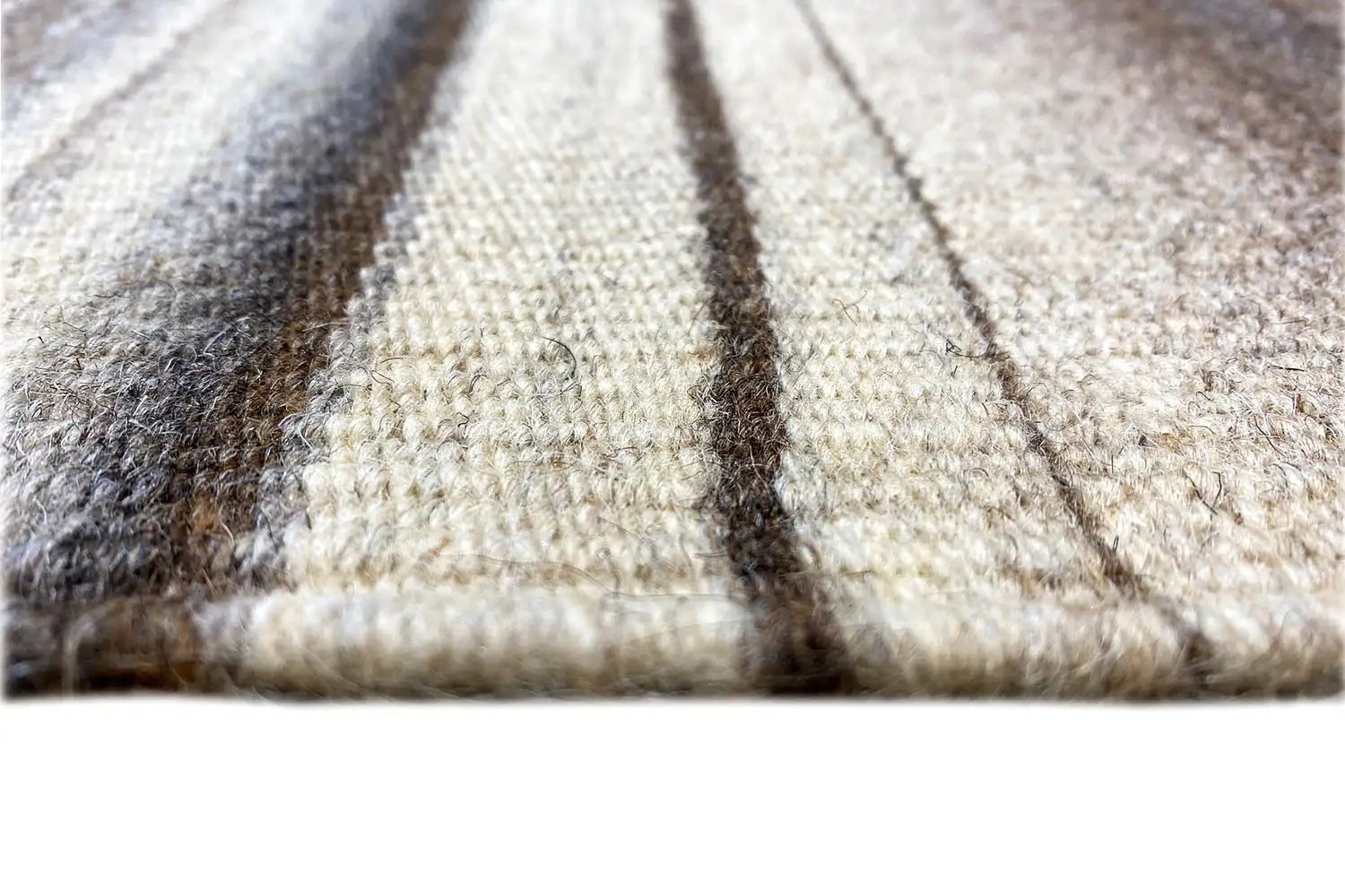 Beiger Kelim Dhurrie Abstrakt 230x160 cm - German Carpet Shop