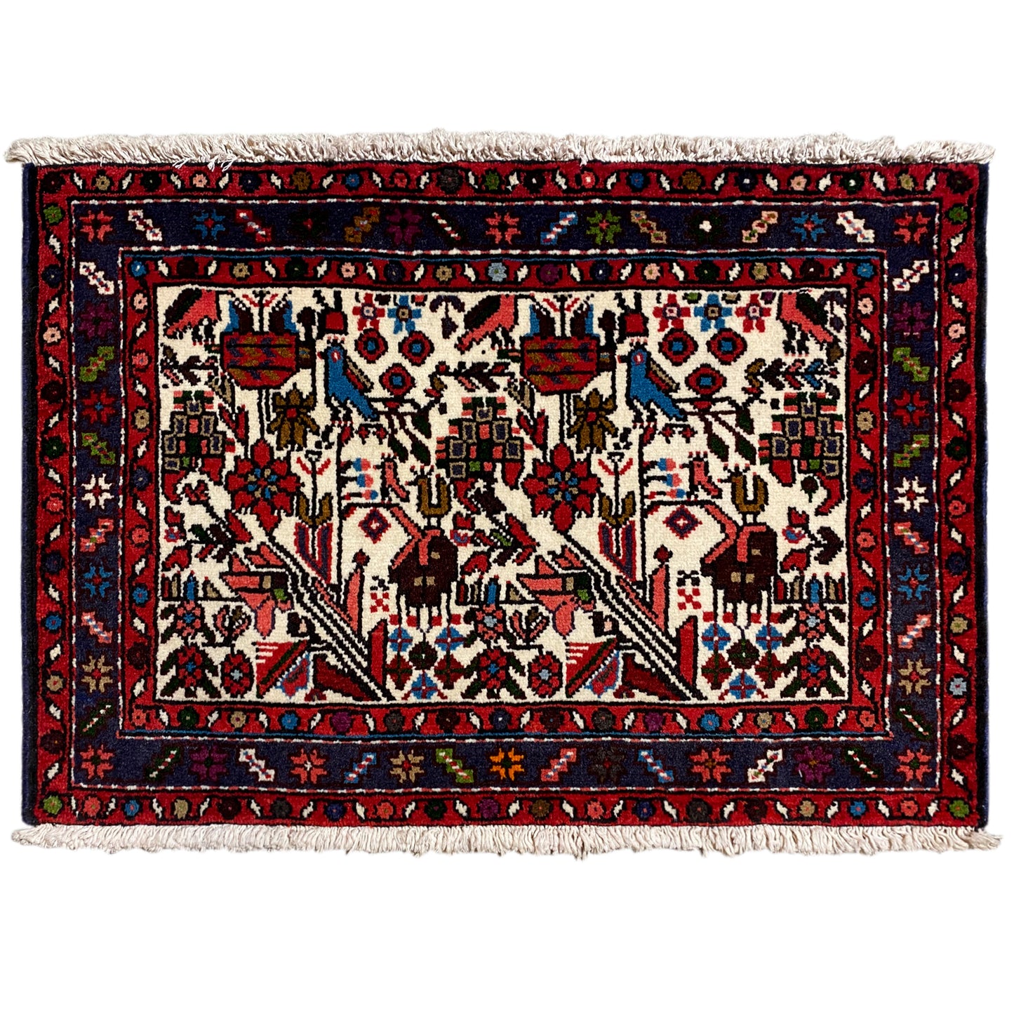 Hamedan Poshti Teppich - 62x88 cm