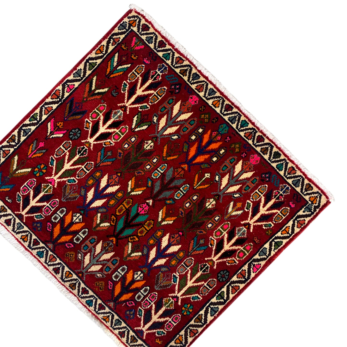 Poshti Teppich, Rot - 69x58 cm