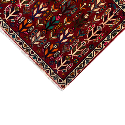 Poshti Teppich, Rot - 69x58 cm