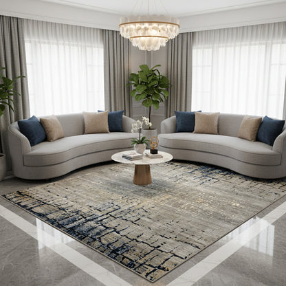Wohnzimmer Moderner Designerteppich aus Wolle, 300x247 cm, urbaner Stil