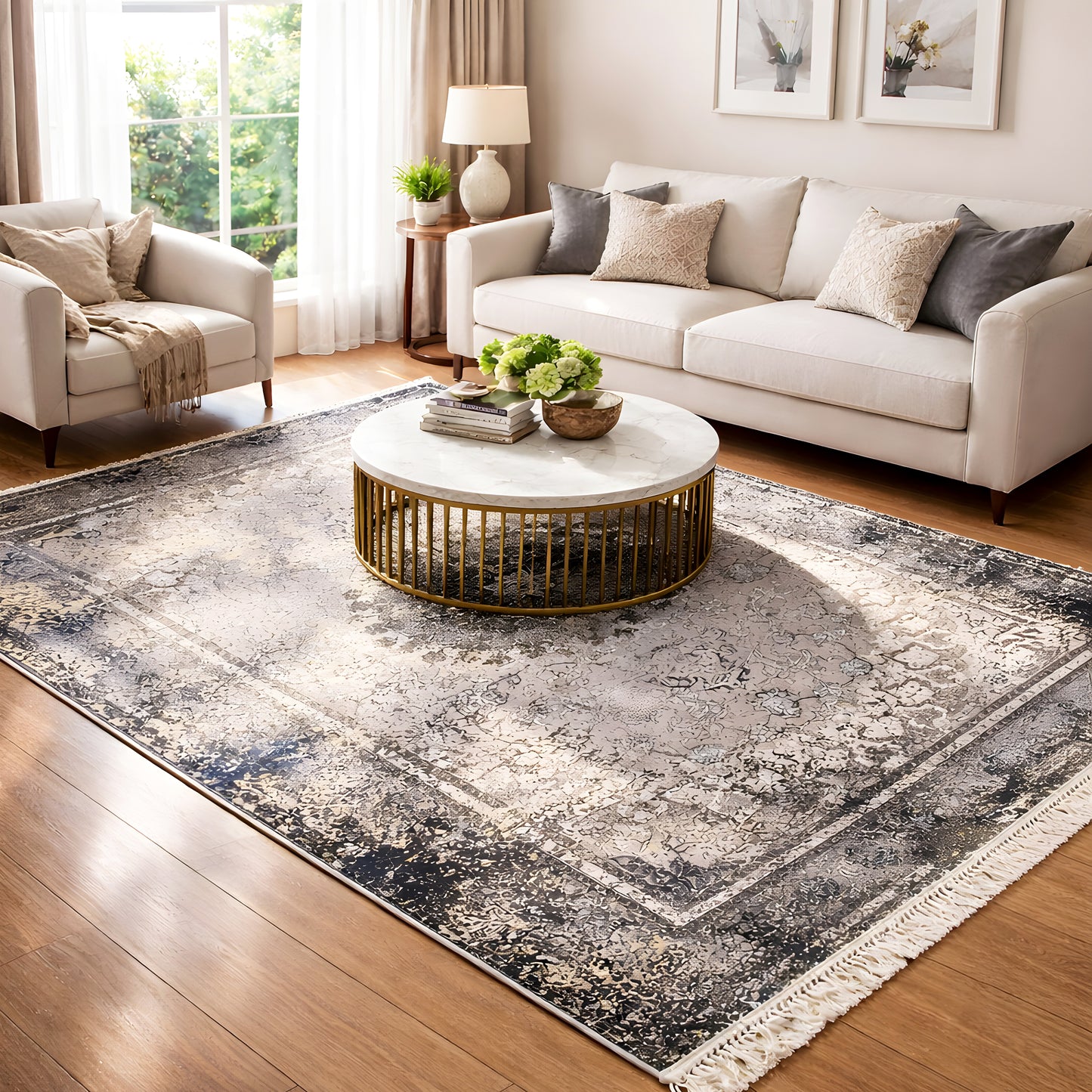 Berlin Vintage Grau 160x230 cm