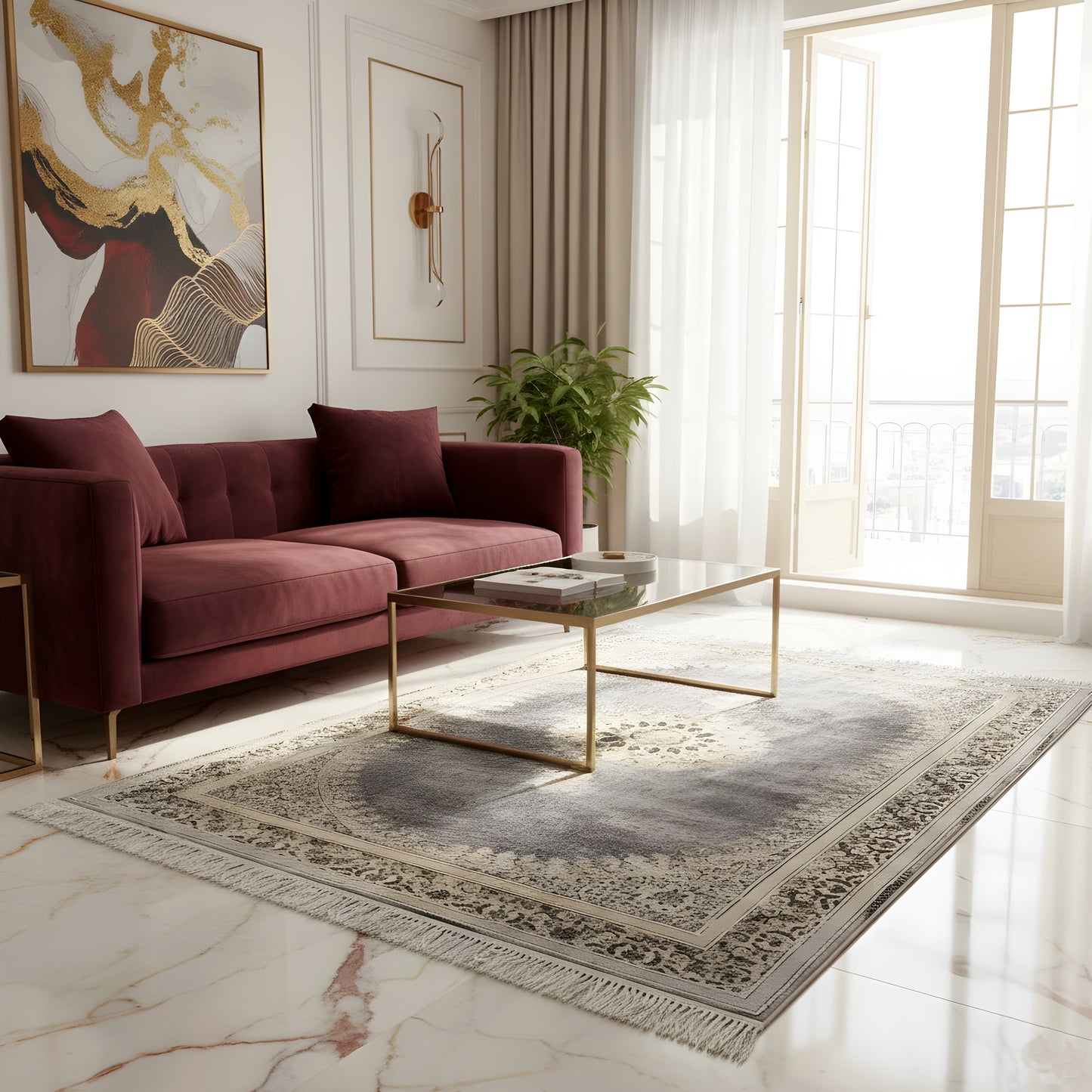 Dublin Medaillon Teppich 160x230