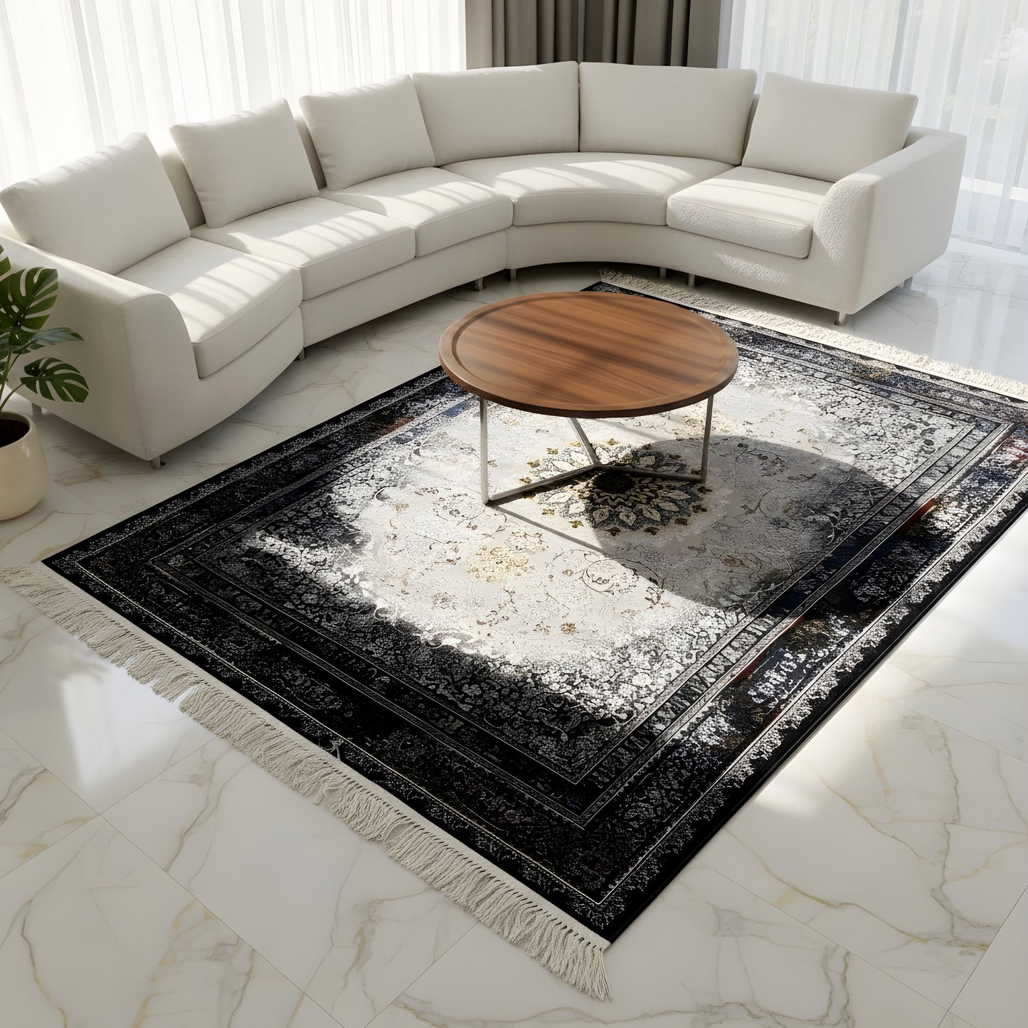 Teppich Medaillon 160x230cm