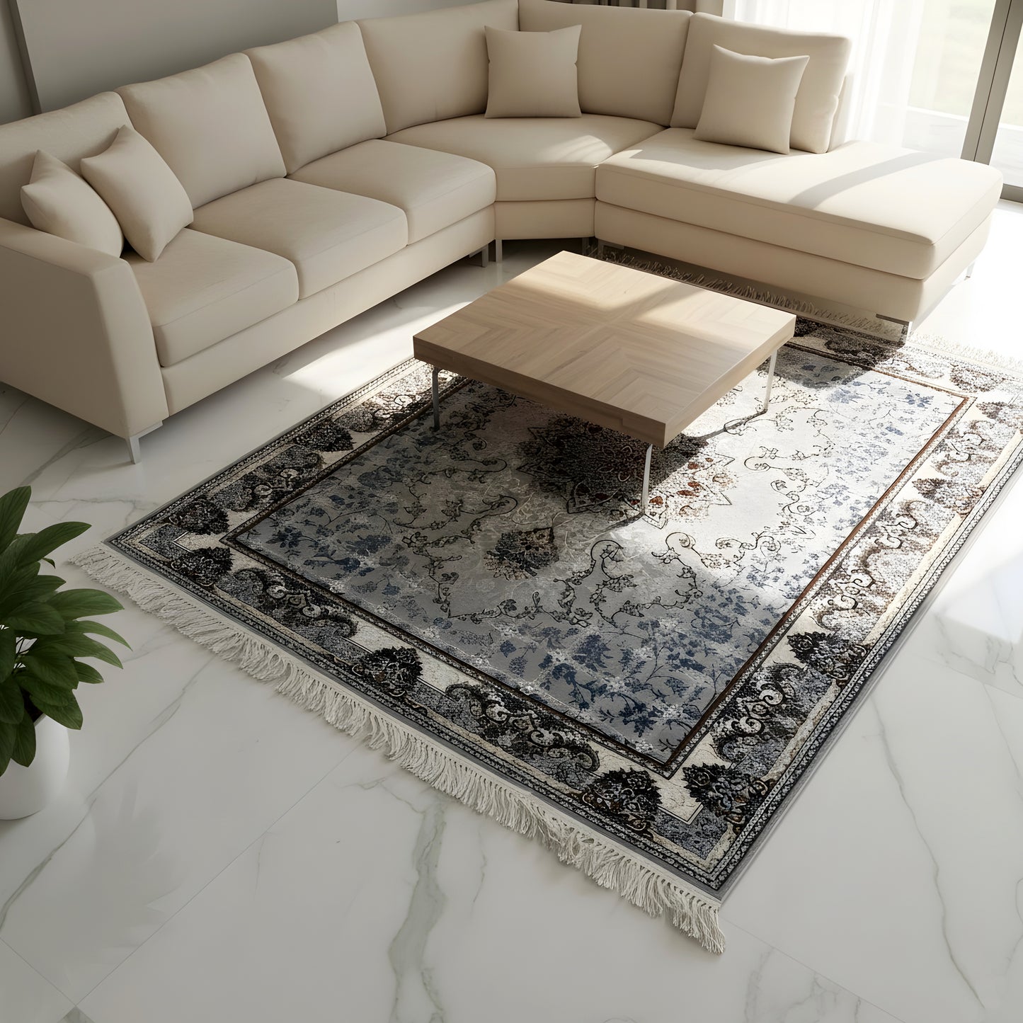 Teppich Nain Medaillon 160x230cm