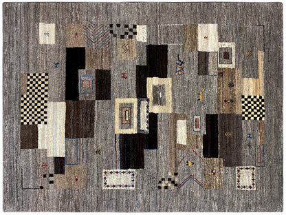 Hochwertiger Gabbeh Wollteppich pflanzengefärbt