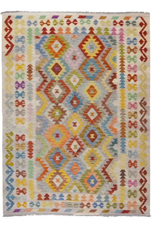Kelim - Afghan (205x149 cm) - German Carpet Shop