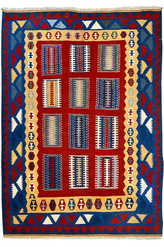 Kilim Qashqai - Multicolor 802424 (237x173 cm) - German Carpet Shop